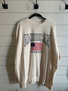 Living Fully American Women Sweatshirt